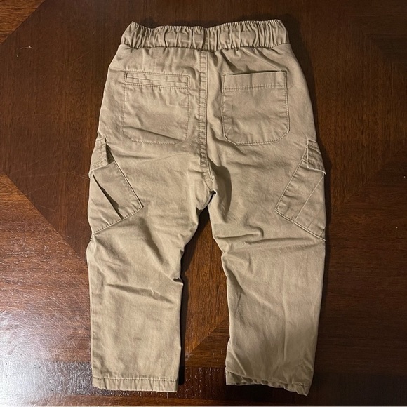 Cat & Jack | soft lined khaki cargo style pants | 18 mo - Picture 5 of 5